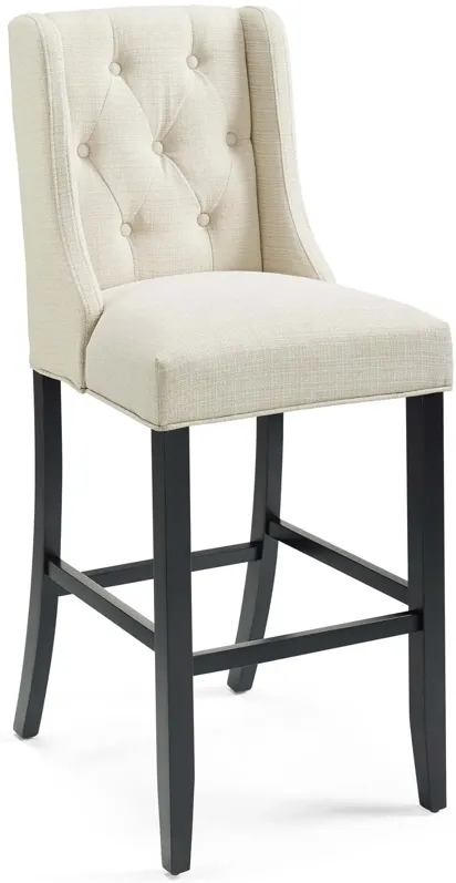 Baronet Tufted Button Upholstered Fabric Bar Stool