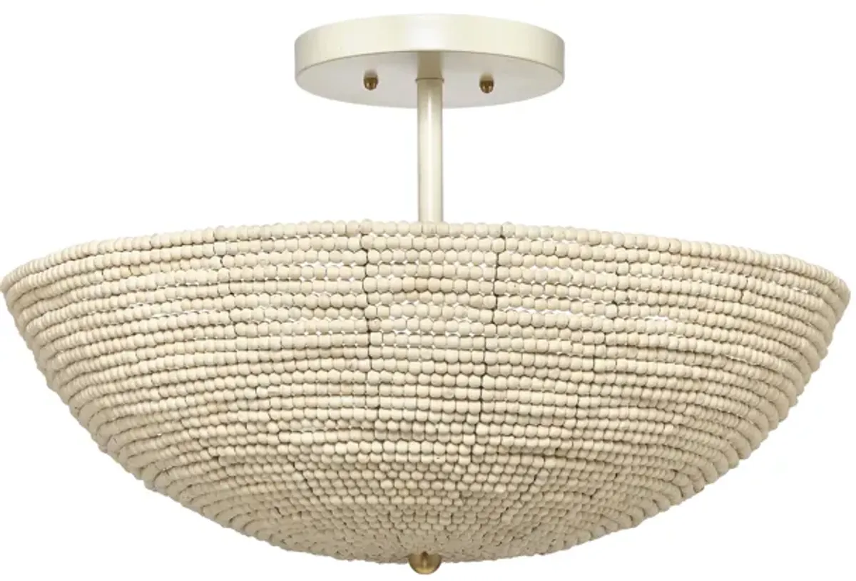 Tsunami Wood Semi Flush Mount