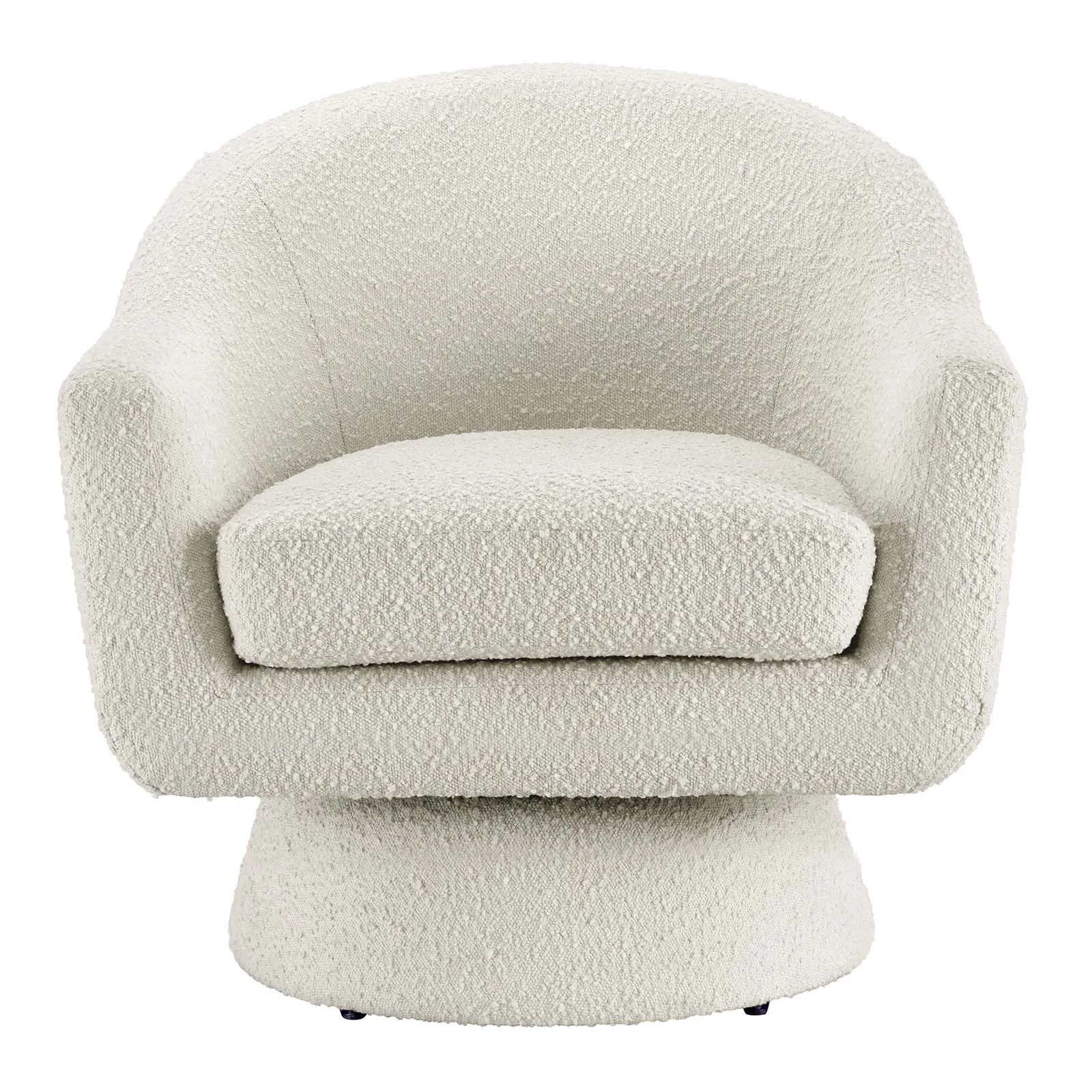 Astral Boucle Fabric Swivel Chair