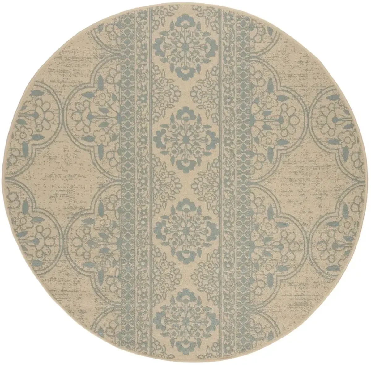 BEACH HOUSE 174 Blue 8' X 8' Round Round Rug