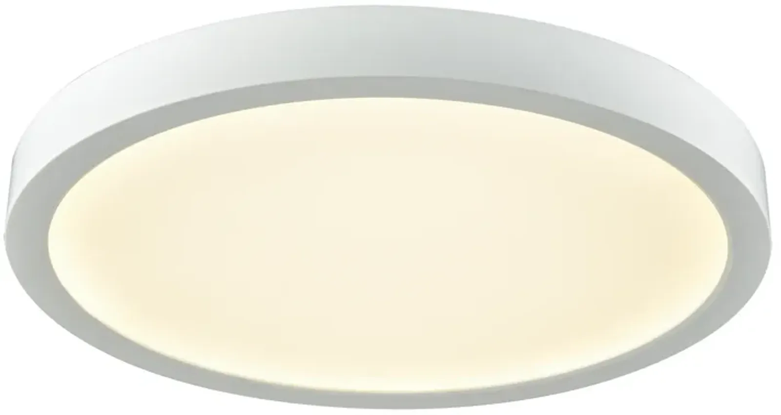 Titan 10" Wide 1-Light Flush Mount - White