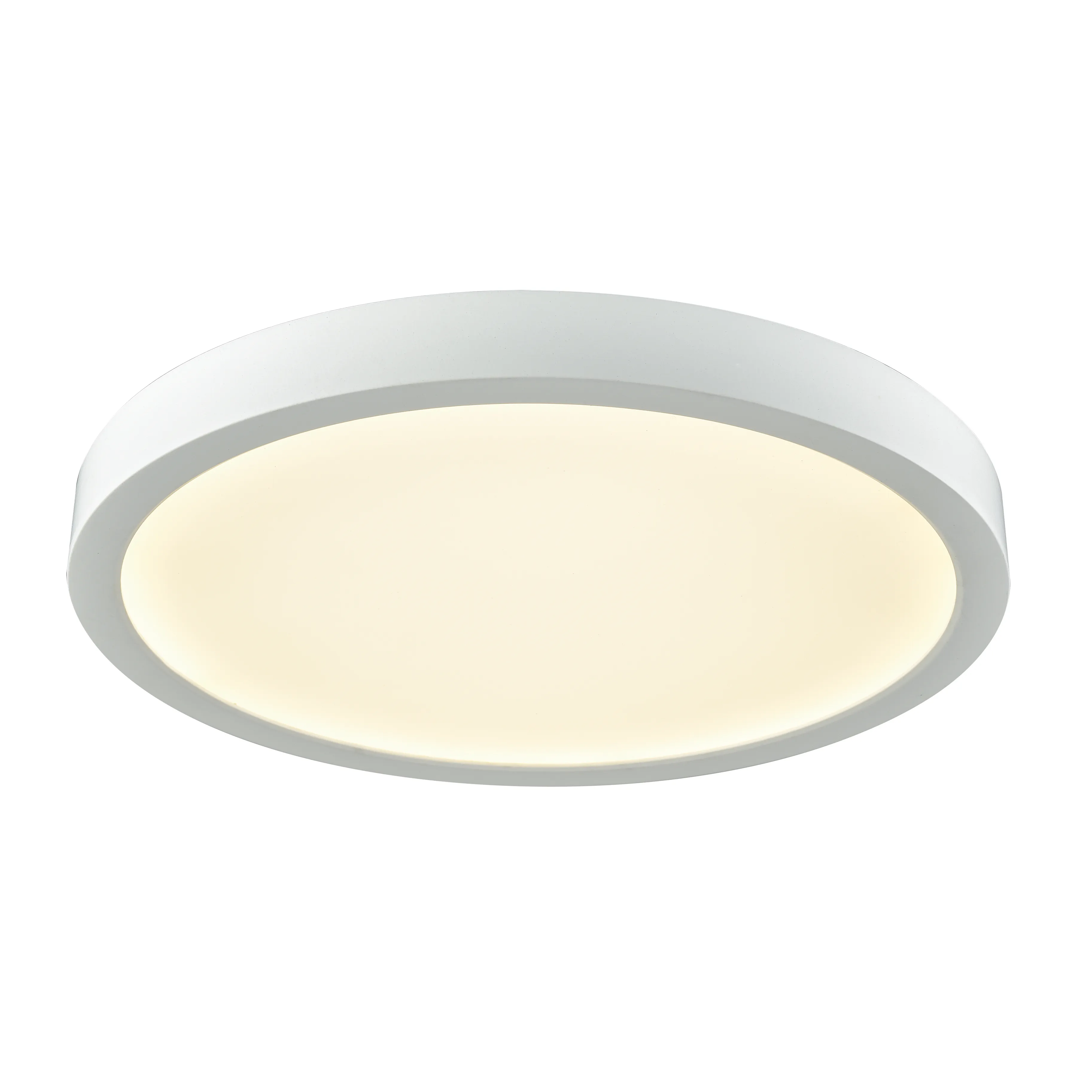 Titan 10" Wide 1-Light Flush Mount - White