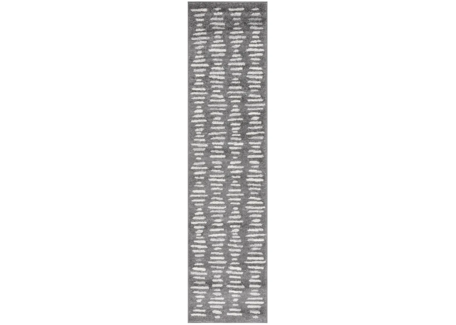 TULUM 644 DARK GREY  2' x 8' Runner Rug