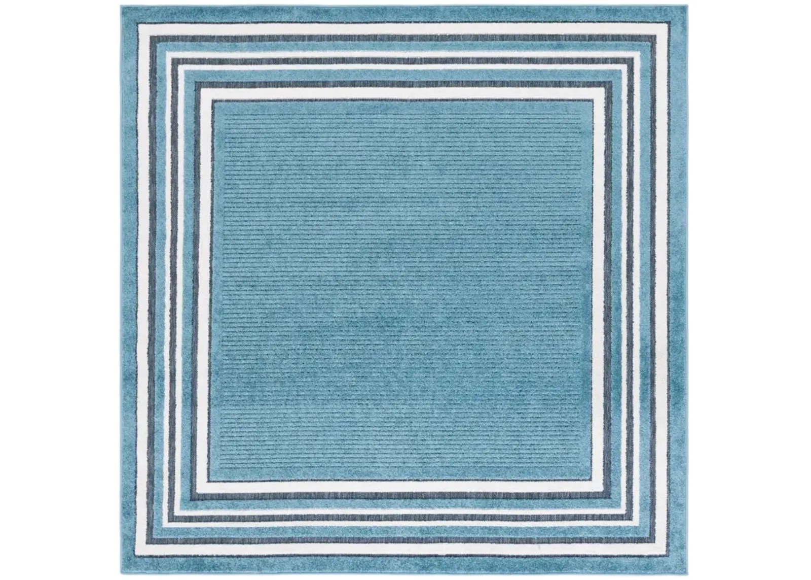 CABANA 634 TURQUOISE  6'-7' x 6'-7' Square Square Rug