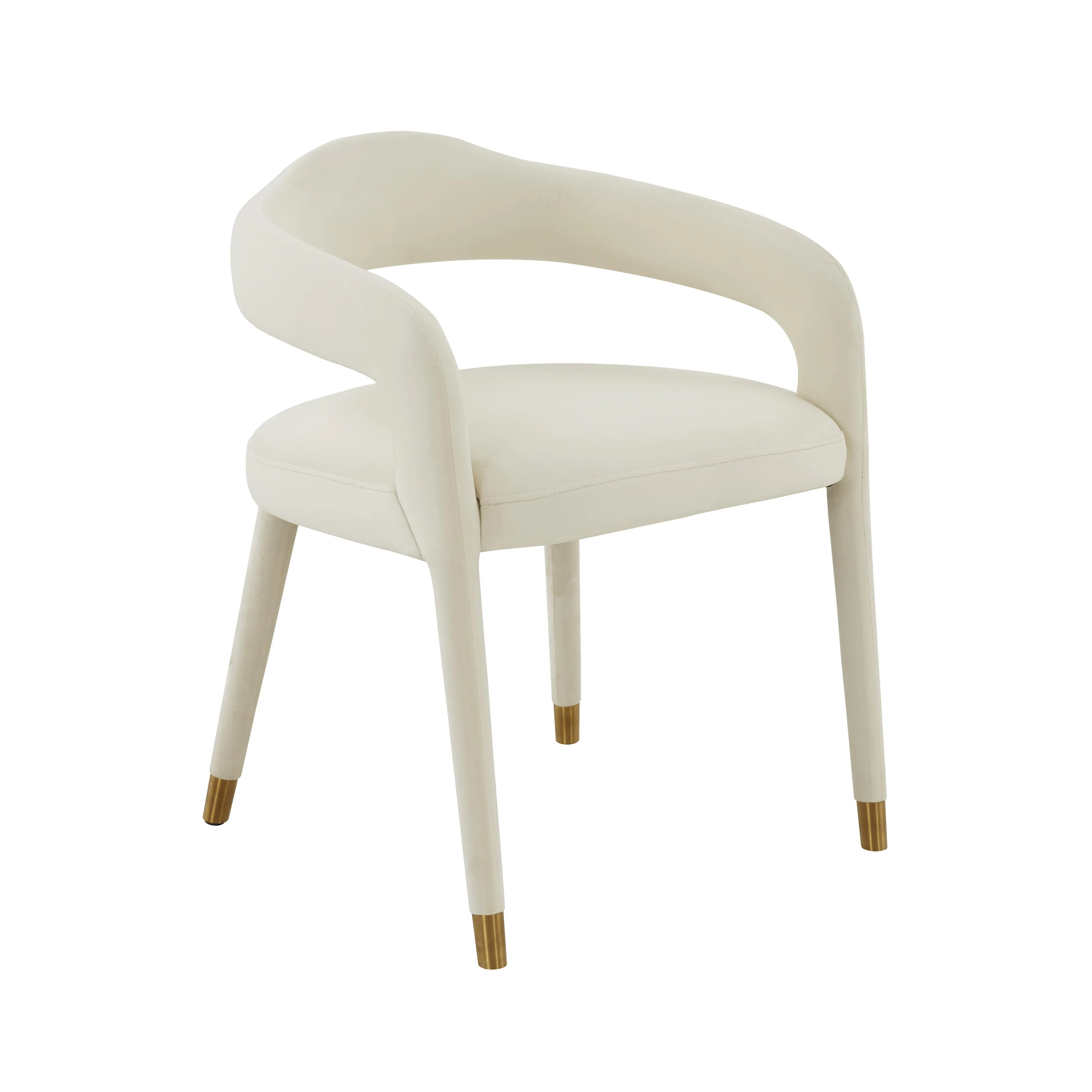 Lucia Cream Velvet Dining Chair