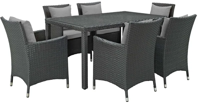 Sojourn 7 Piece Outdoor Patio Sunbrella® Dining Set