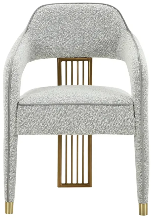 Corralis Speckled Grey Boucle Dining Chair