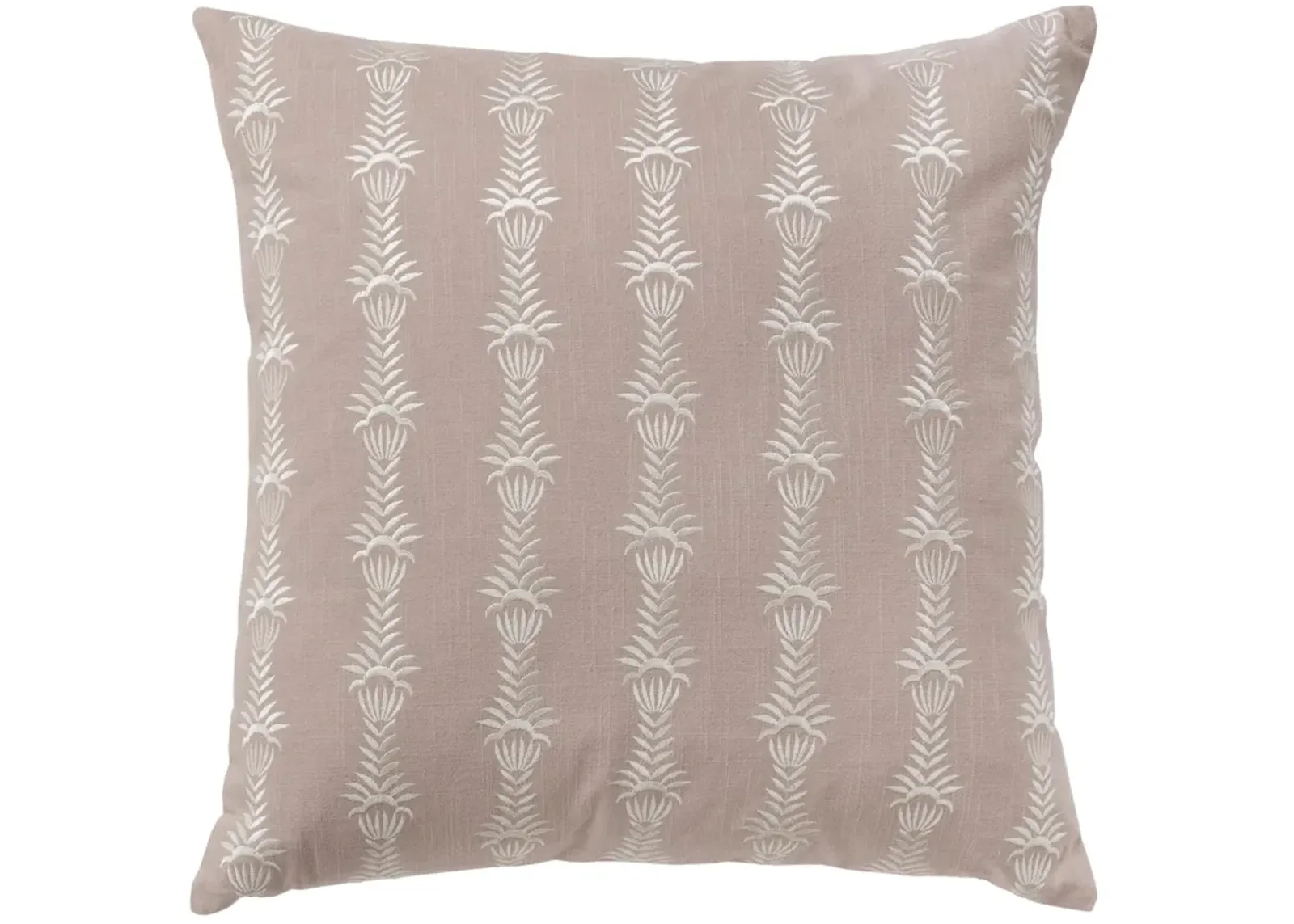 botanical stripe pink Pillow