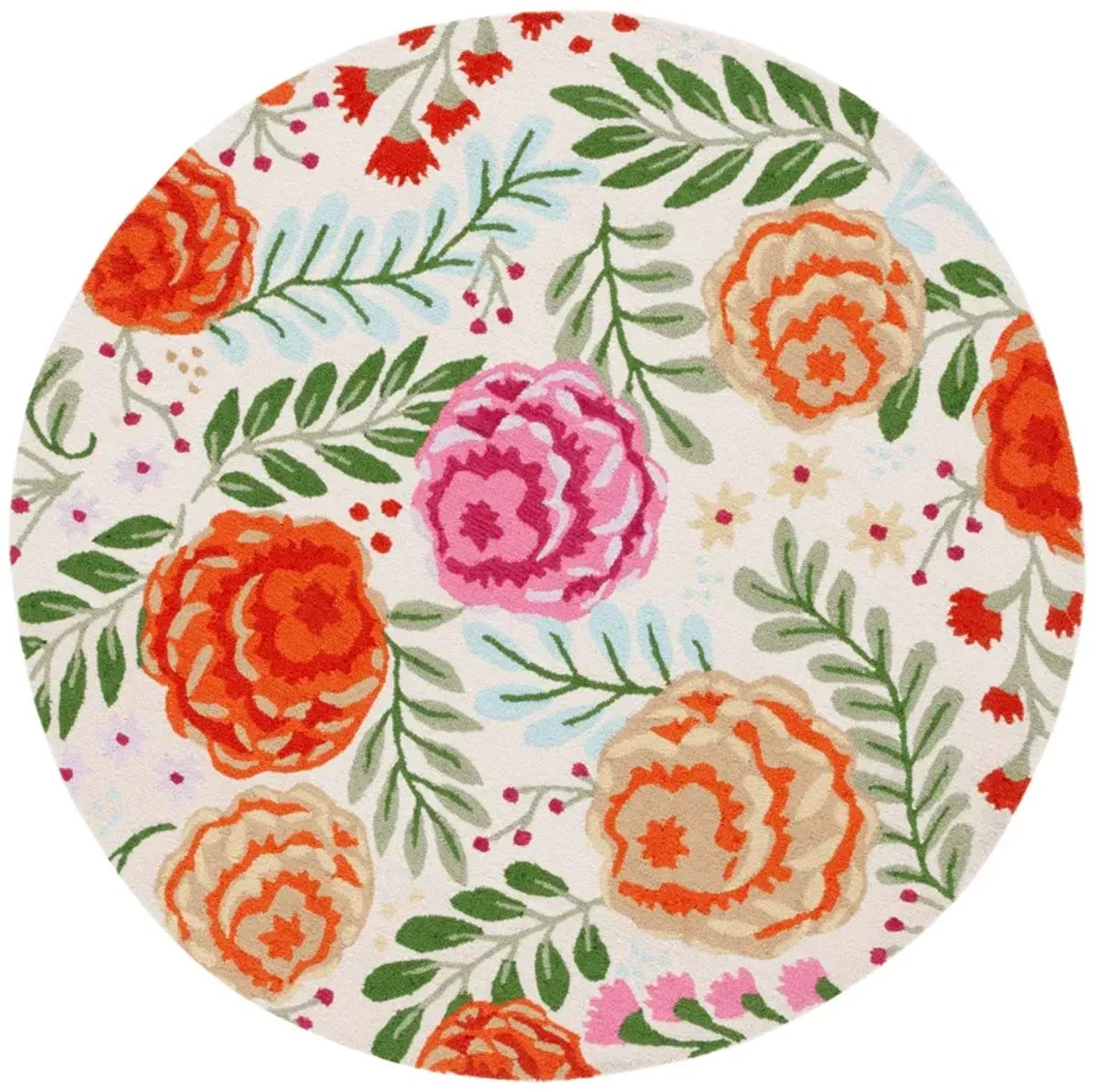 EASY CARE Hand Tufted 6' x 6' Round area rug