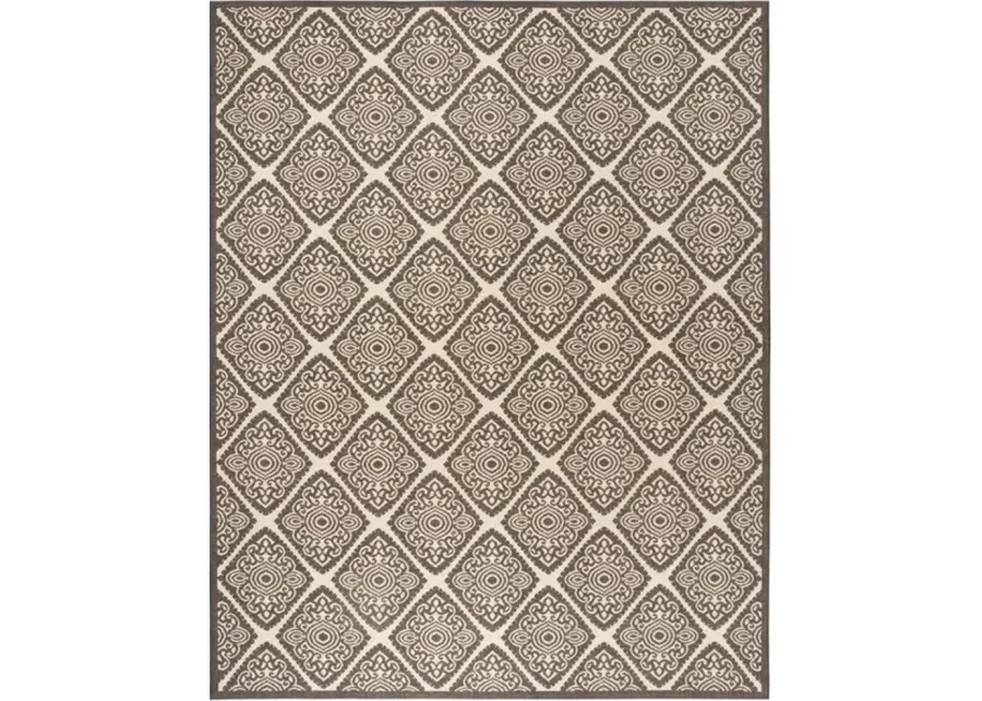 LINDEN 132 Collection LND132U-9 Creme / Brown 9' X 12'