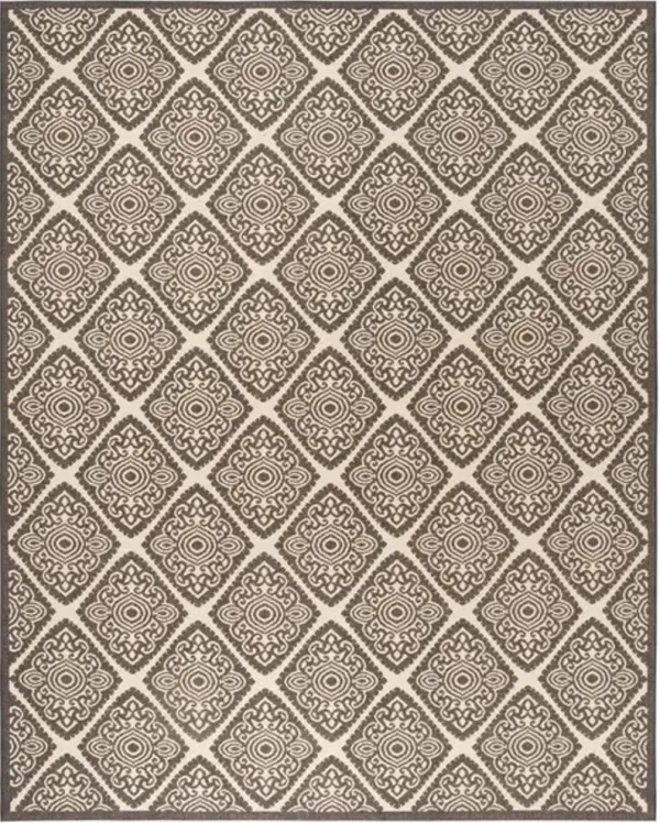 LINDEN 132 Collection LND132U-9 Creme / Brown 9' X 12'