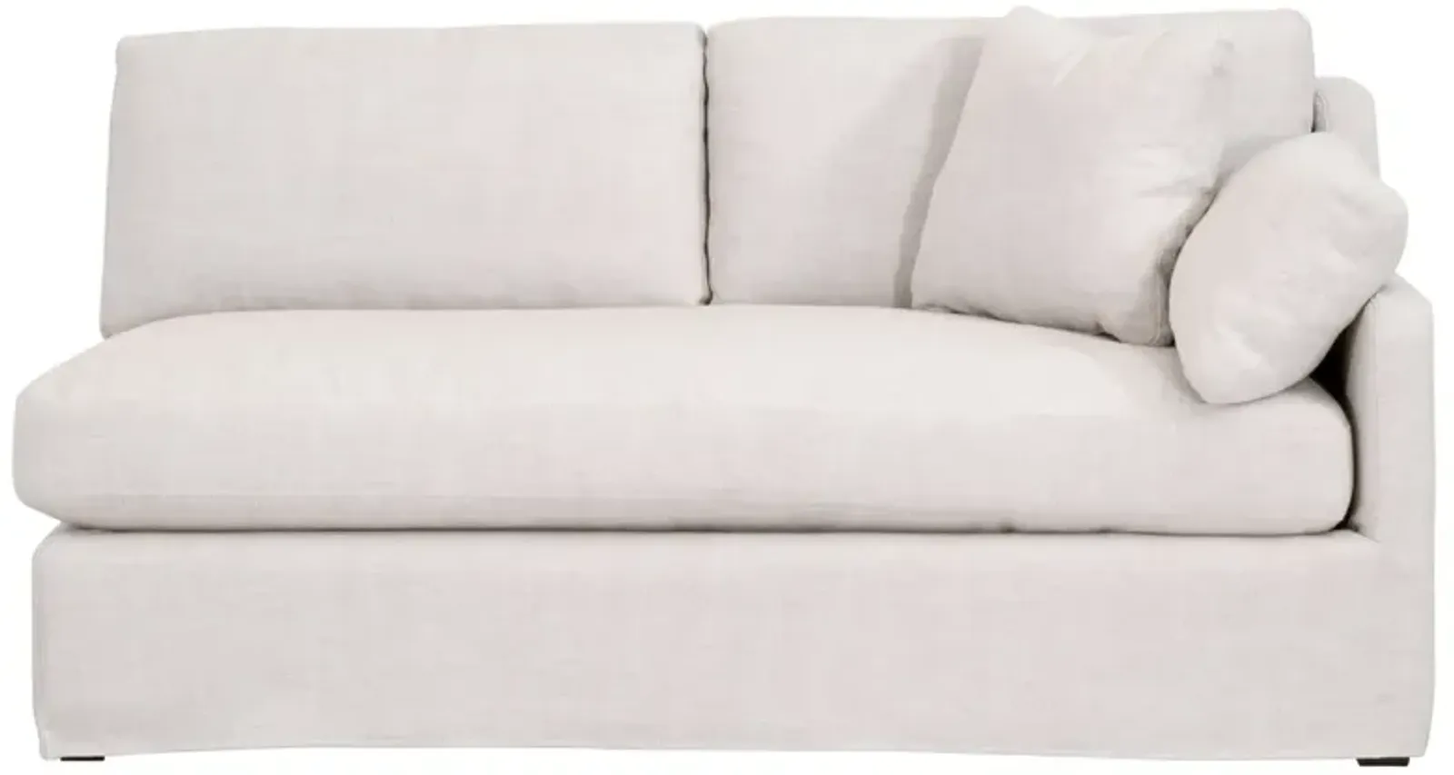 Lena Modular Slope Arm Slipcover 2-Seat Right Arm Sectional