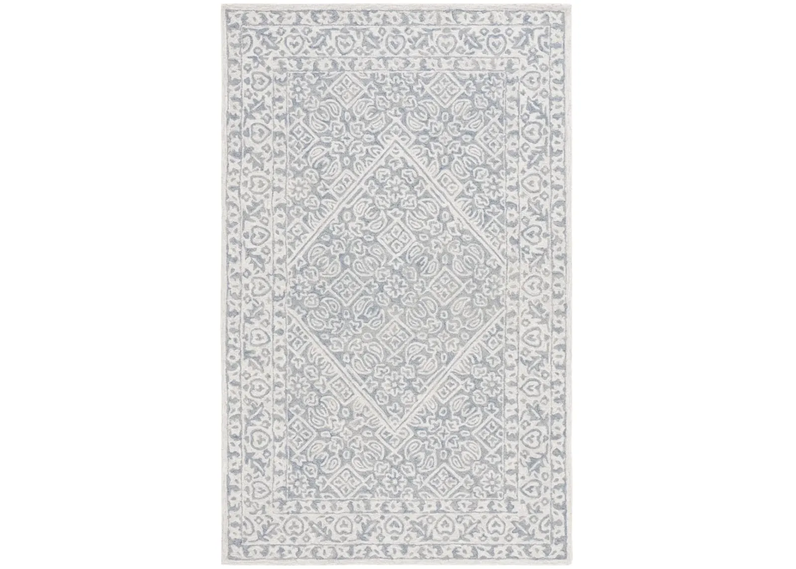 DIP DYE 151 GREY  5' x 8' Medium Rectangle Rug