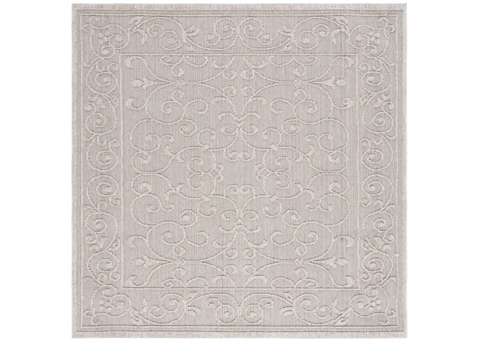 GLOBAL 204 Beige 6'-7' X 6'-7' Square Square Rug