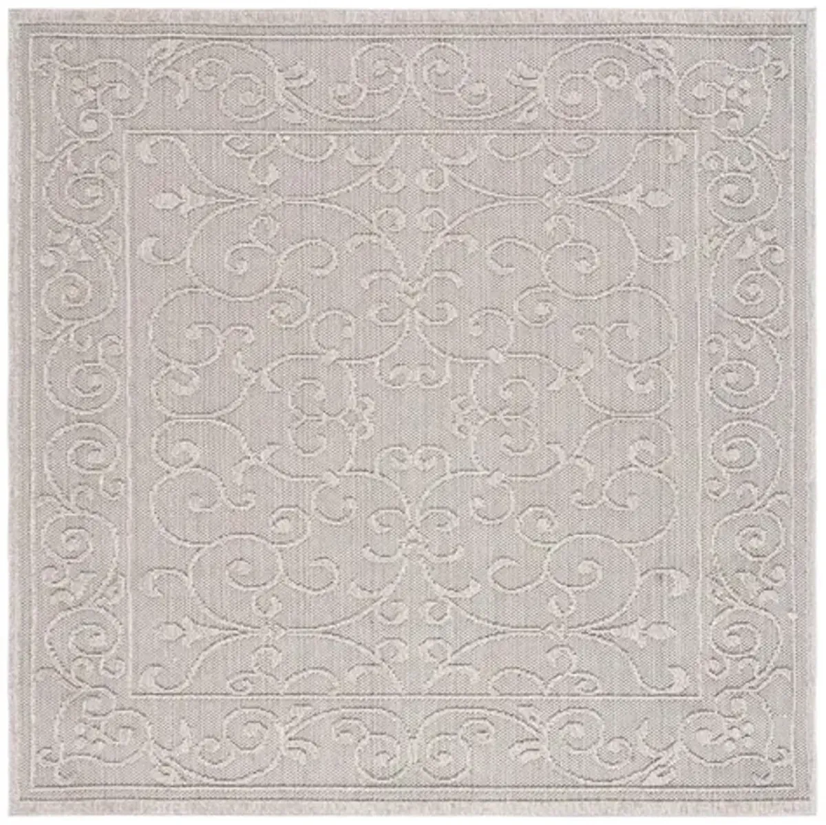 GLOBAL 204 Beige 6'-7' X 6'-7' Square Square Rug