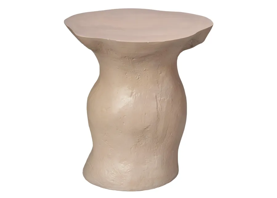 Sculpt Fiber Glass Side Table