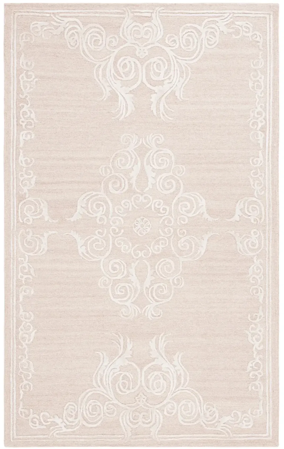 GLAMOUR 604 LIGHT BROWN  3' x 5' Small Rectangle Rug