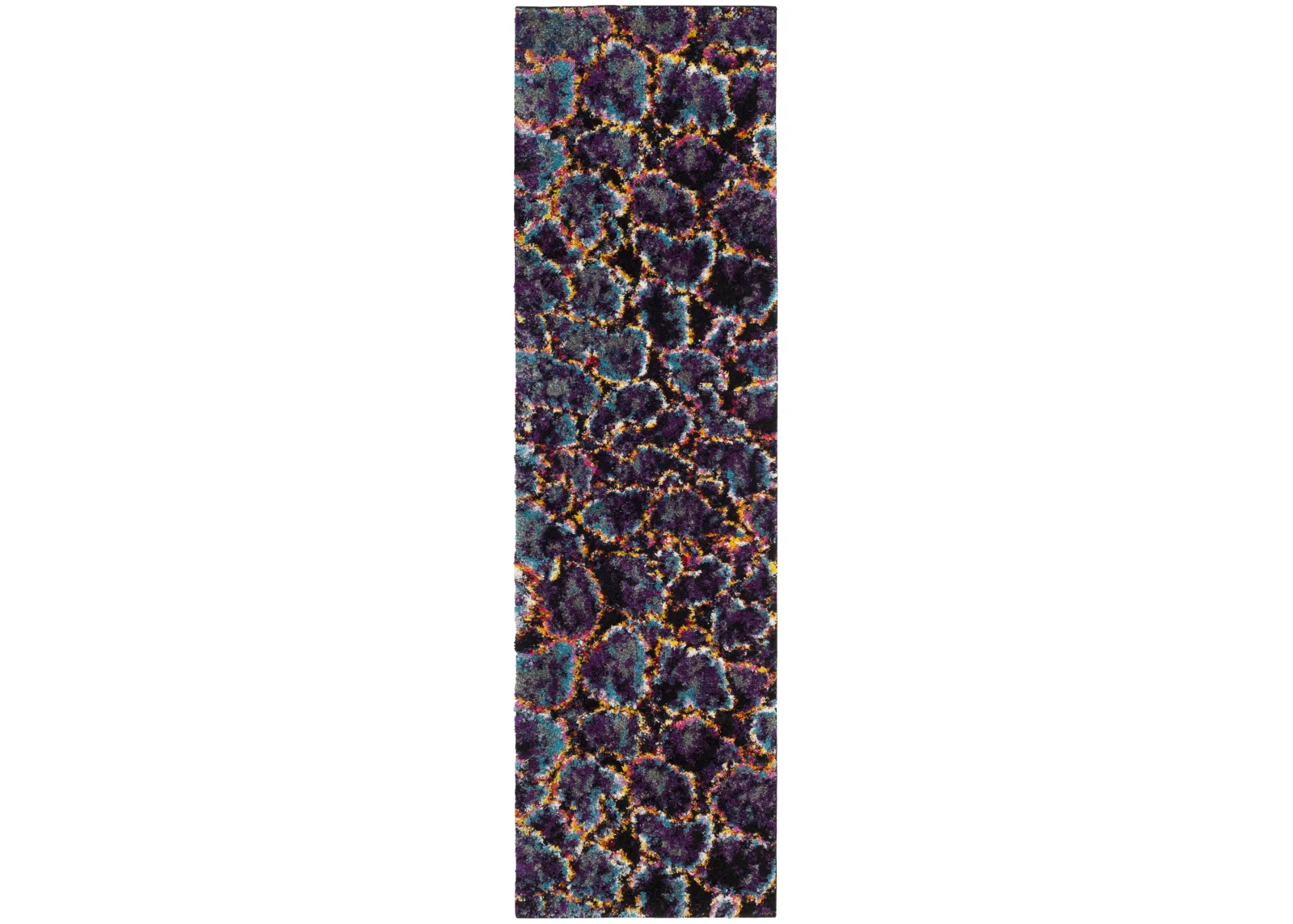 FIESTA SHAG 371 TURQUOISE  2'-3' x 6' Runner Rug