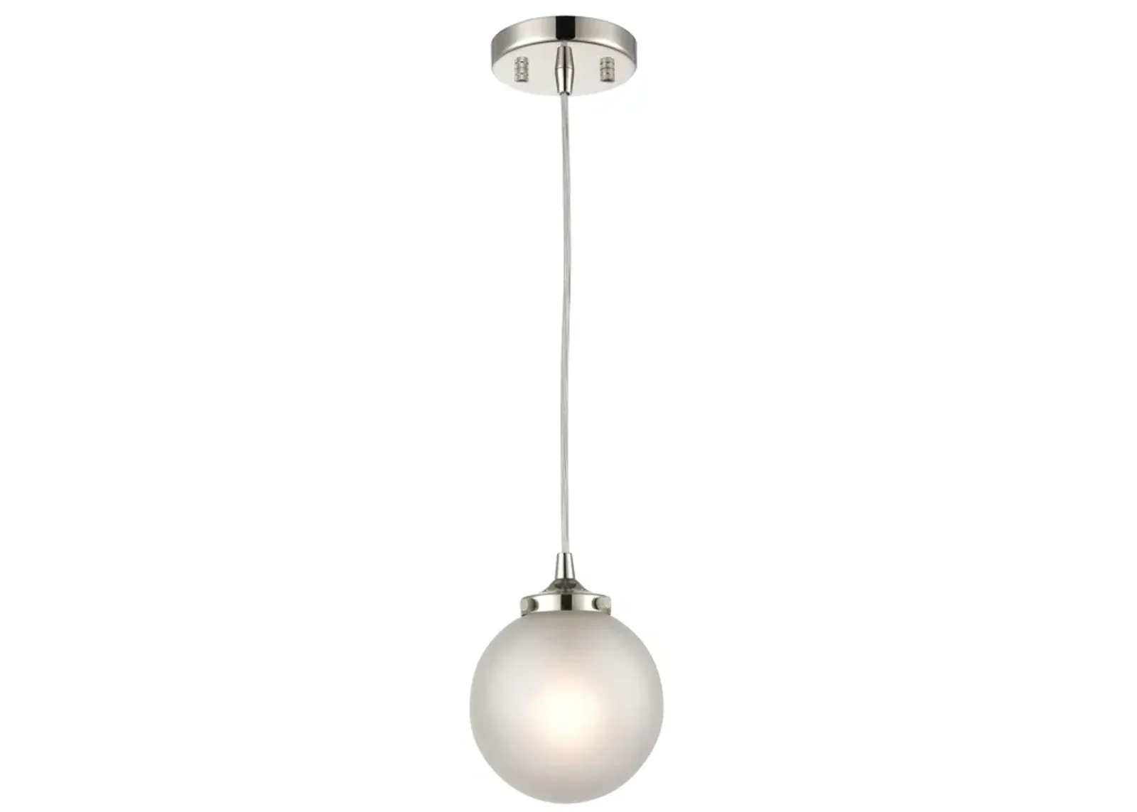 Boudreaux 6" Wide 1-Light Mini Pendant - Polished Nickel