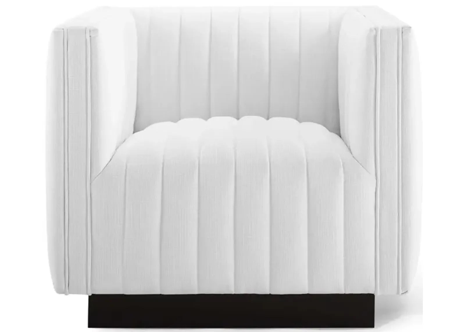 Conjure Tufted Upholstered Fabric Armchair