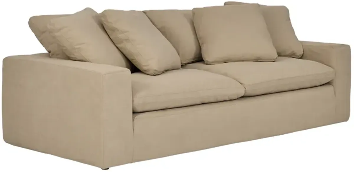 Liberty 96.5" Upholstered Sofa in Sahara Brown