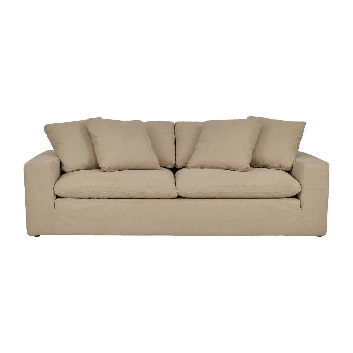 Liberty 96.5" Upholstered Sofa in Sahara Brown