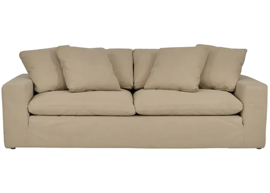 Liberty 96.5" Upholstered Sofa in Sahara Brown