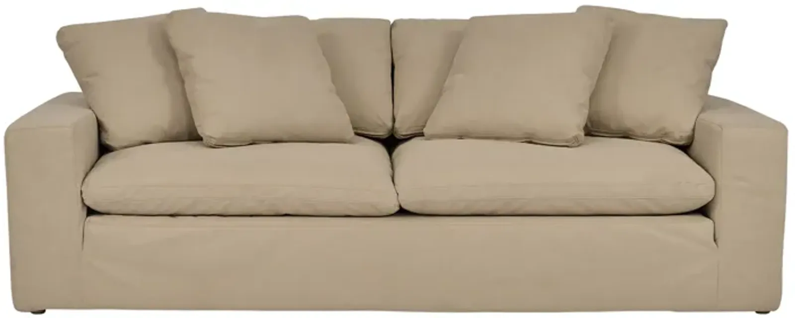 Liberty 96.5" Upholstered Sofa in Sahara Brown