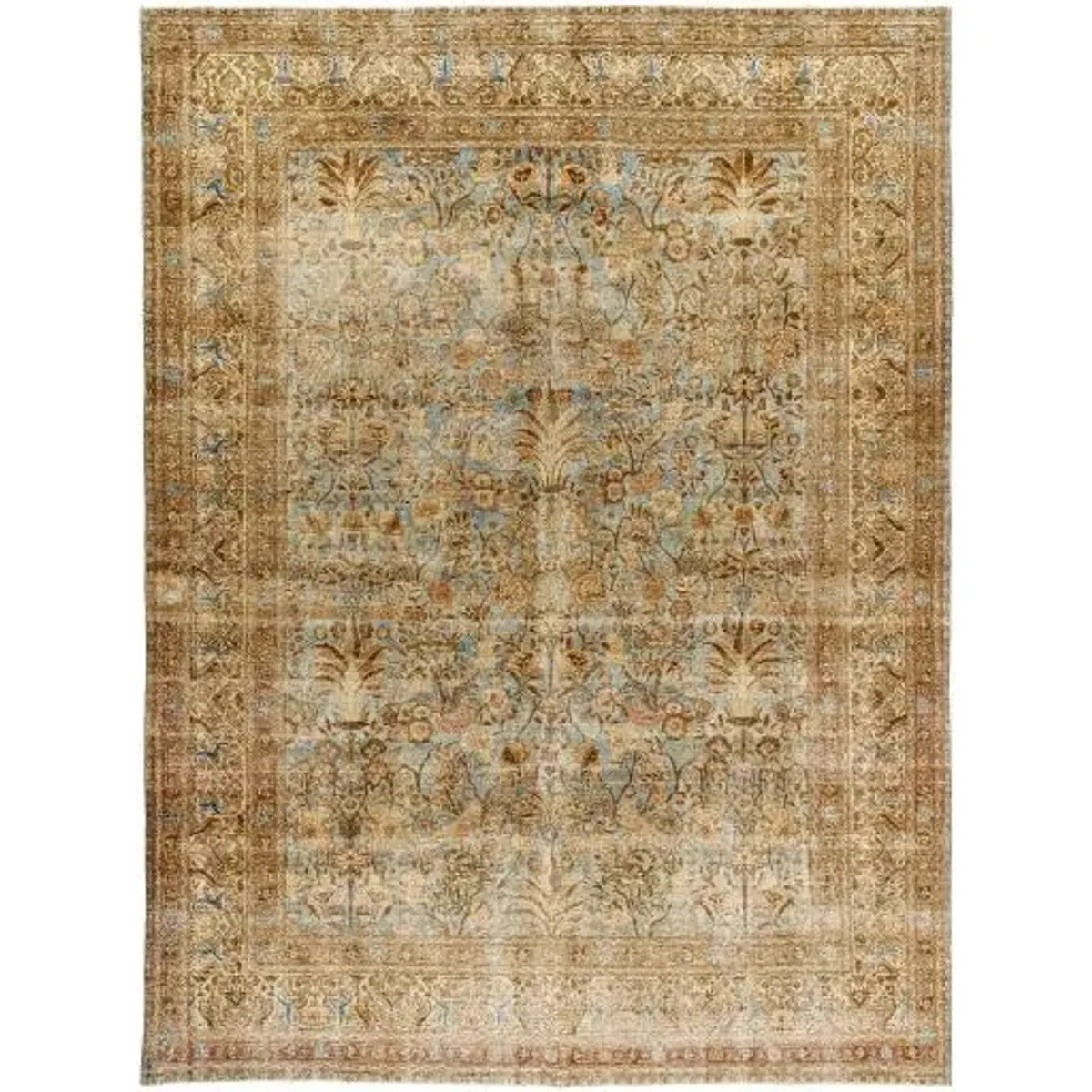 Antique One of a Kind AOOAK-1774 9'4" x 12'6" Handmade Rug