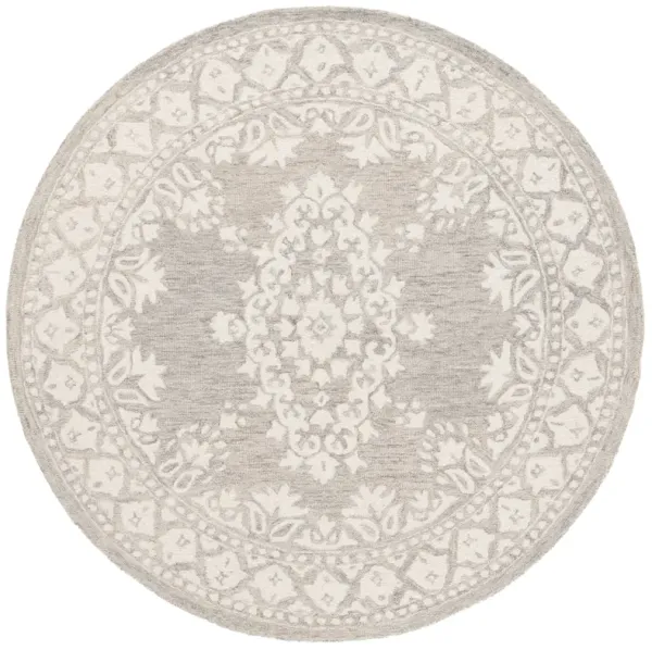 EBONY Hand Tufted 6' x 6' Round area rug