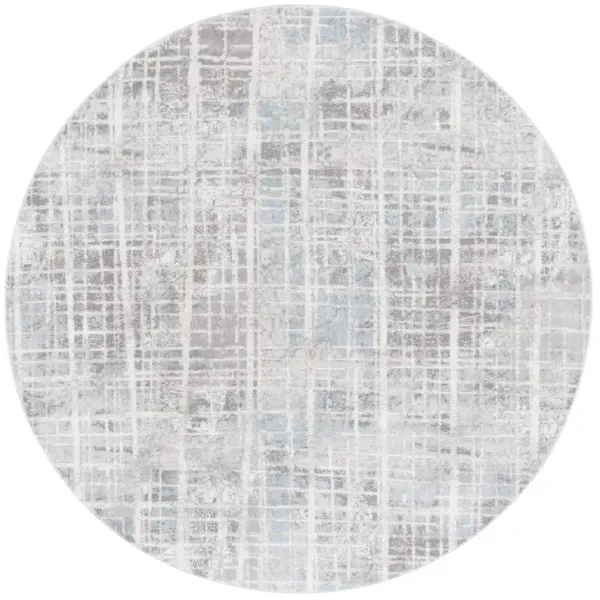 MILA 230 GREY  6'-7' x 6'-7' Round Round Rug