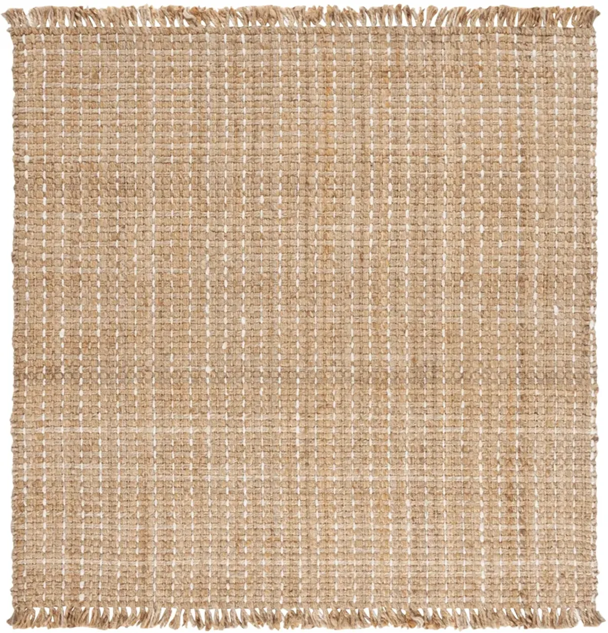 NATURAL FIBER Hand Woven 6' x 6' Square area rug