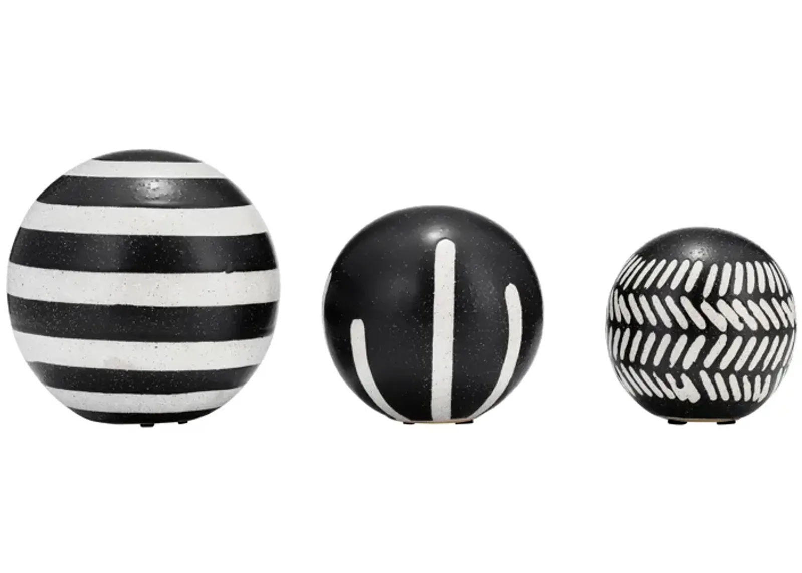 Cer, S/3 4/5/6", Tribal Orbs, Blk/ivory