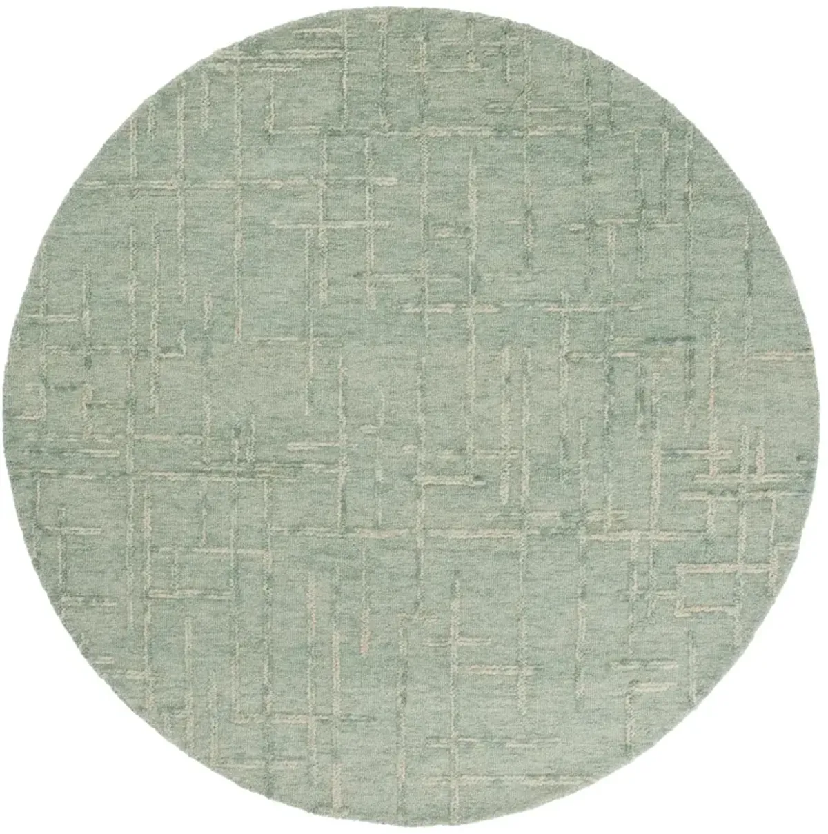 EBONY 750 GREEN 6' x 6' Round Round Rug