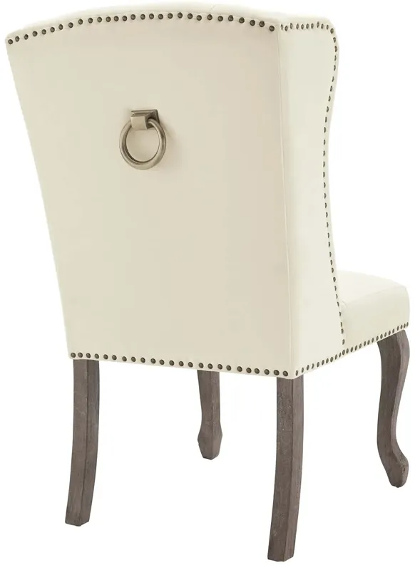 Apprise French Vintage Dining Performance Velvet Side Chair