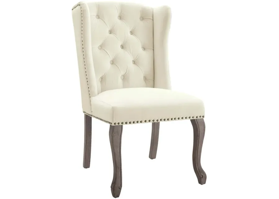 Apprise French Vintage Dining Performance Velvet Side Chair