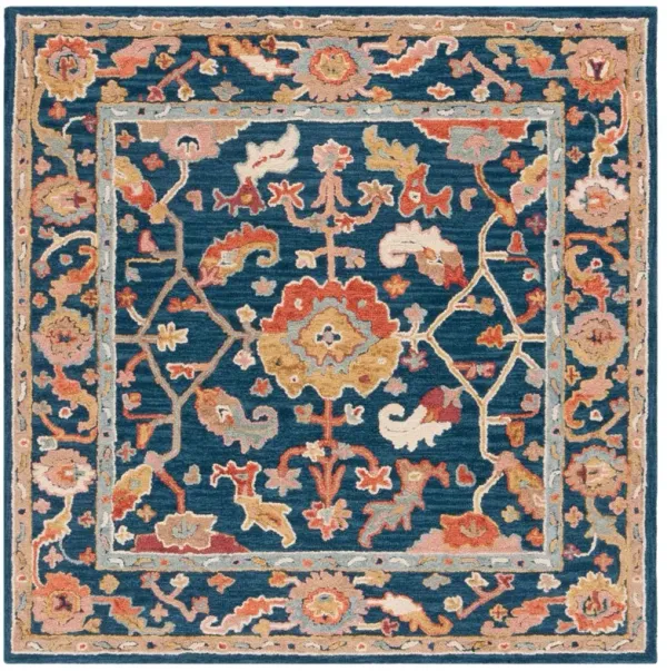 METRO 328 NAVY  6' x 6' Square Square Rug