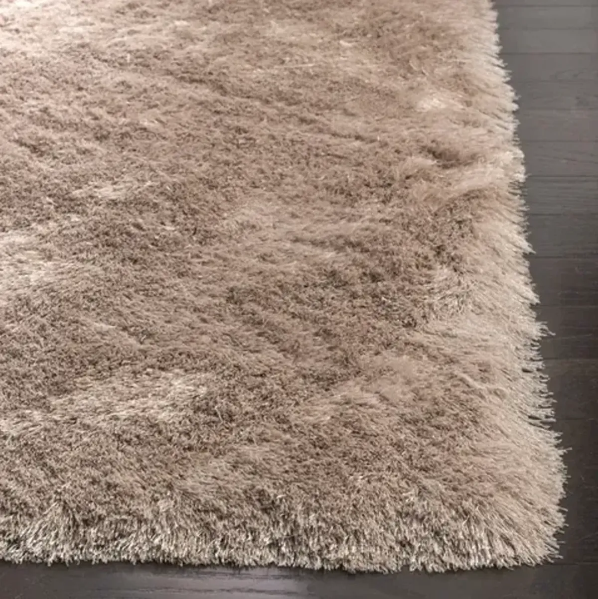 PARIS SHAG Beige  2'-3' X 8' Runner Rug