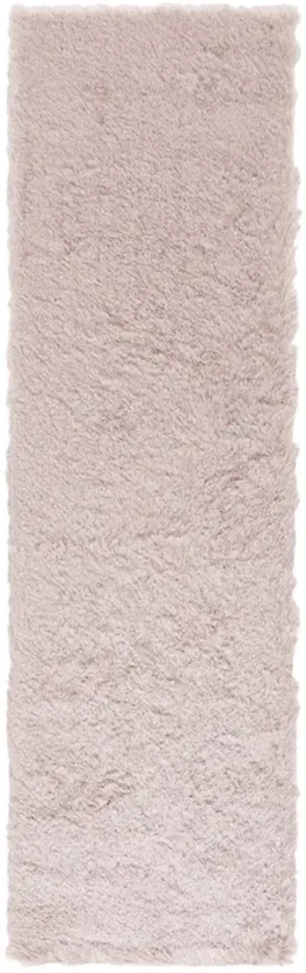 PARIS SHAG Beige  2'-3' X 8' Runner Rug