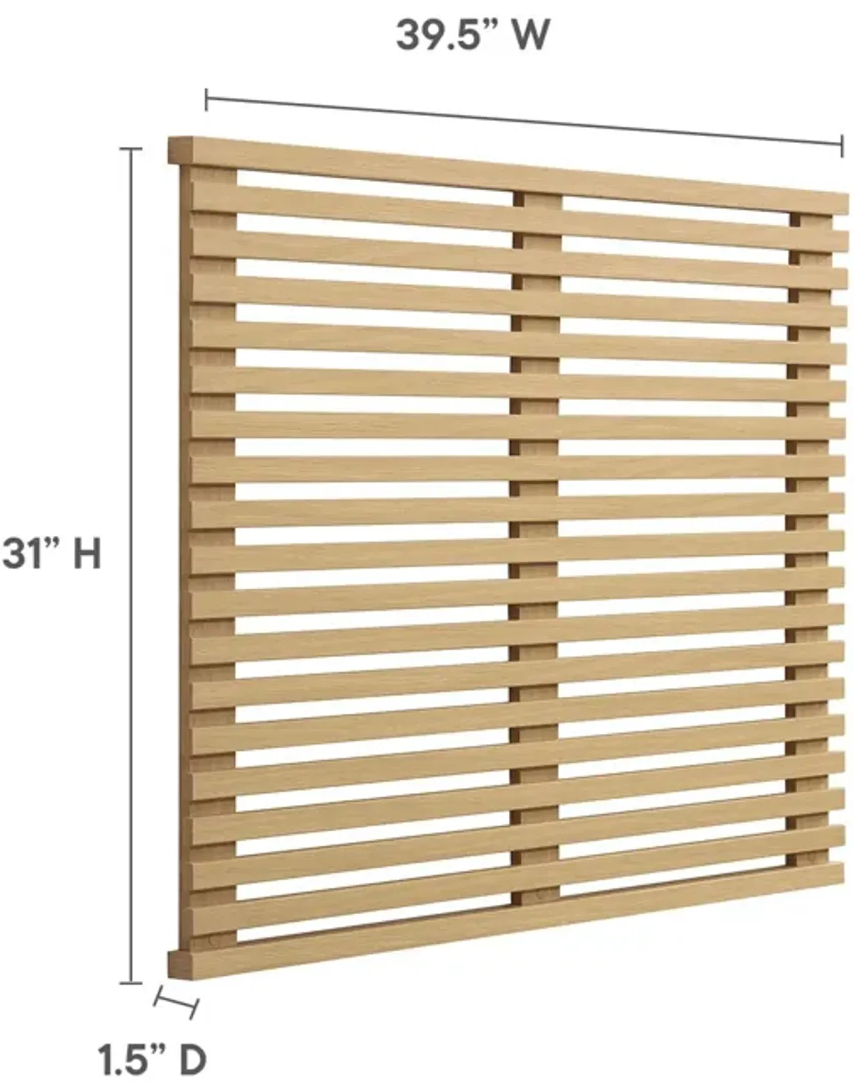 Render Wall Mount Twin Headboard