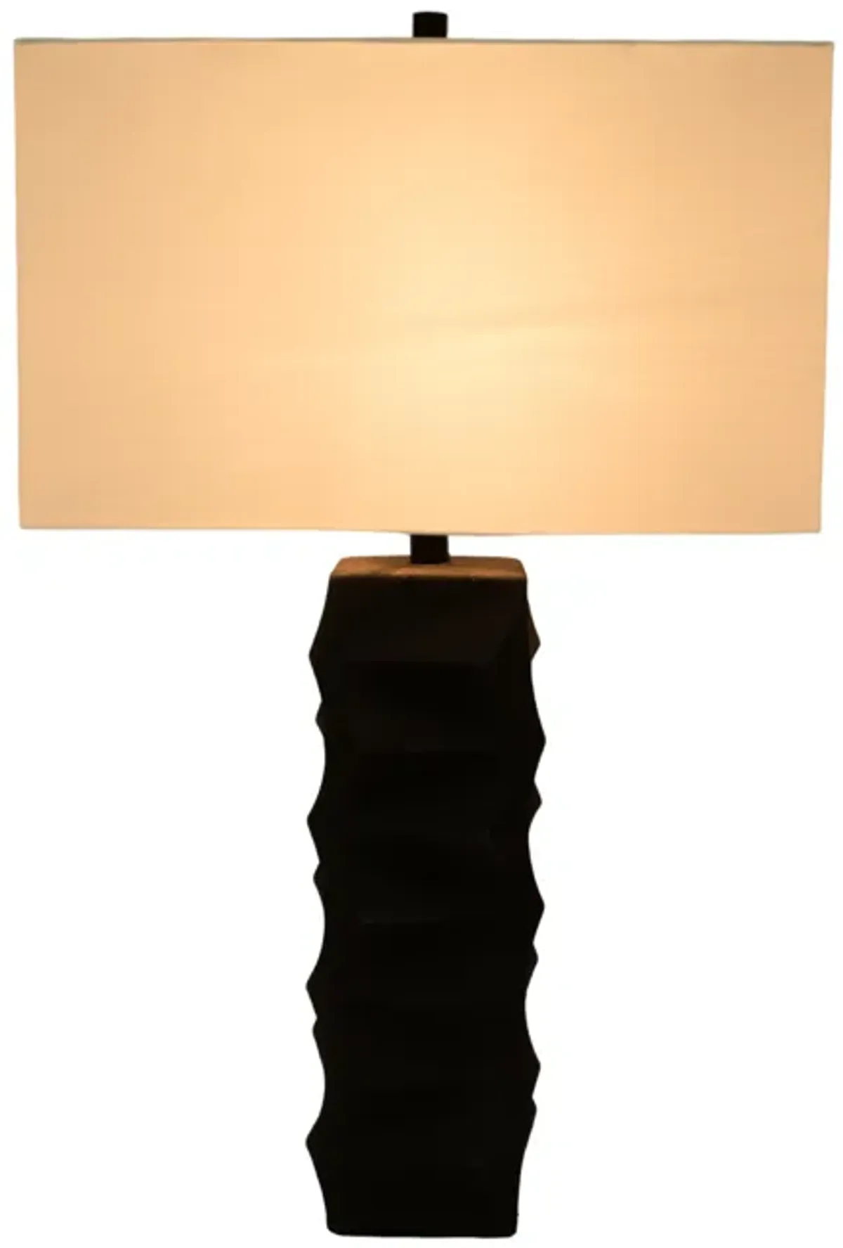 31" Tall Contemporary Table Lamp, Black