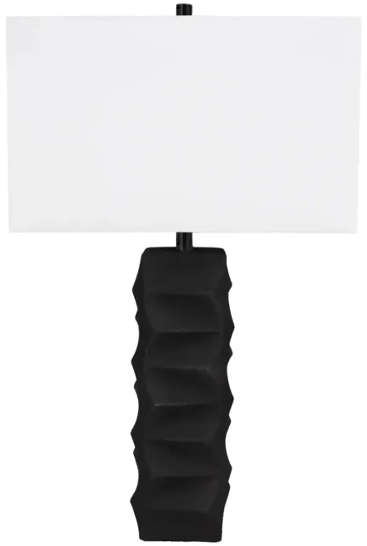 31" Tall Contemporary Table Lamp, Black