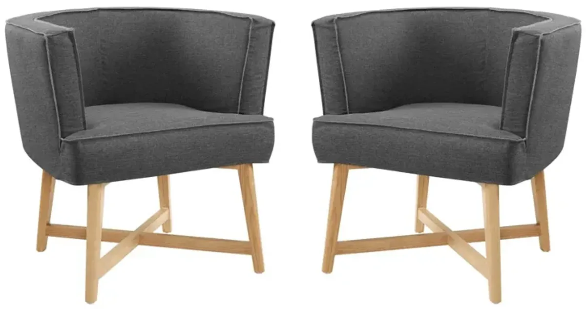 Anders Accent Chair Upholstered Fabric Set of 2