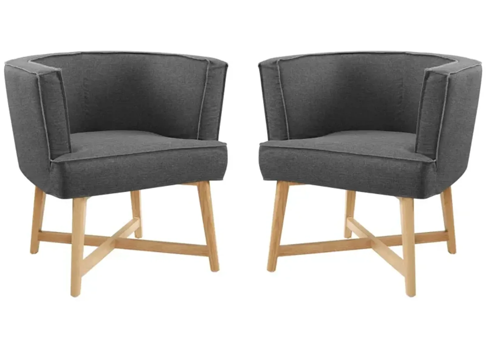 Anders Accent Chair Upholstered Fabric Set of 2