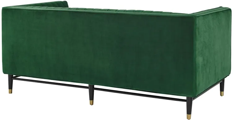 Devote Channel Tufted Performance Velvet Loveseat