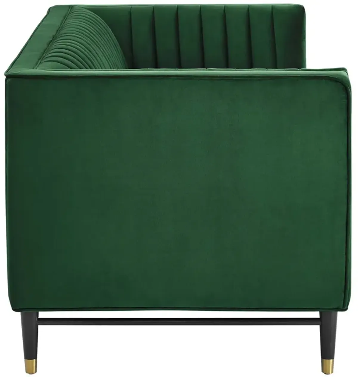 Devote Channel Tufted Performance Velvet Loveseat