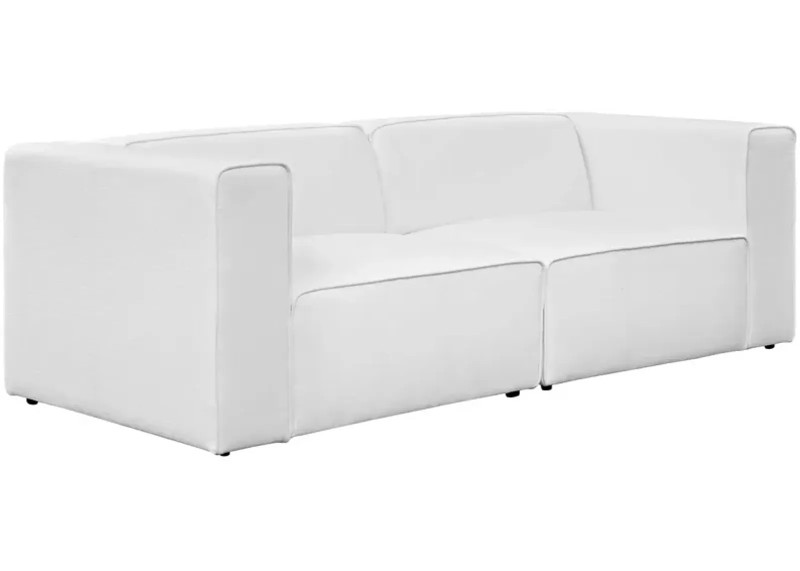 Mingle 2 Piece Upholstered Fabric Sofa 