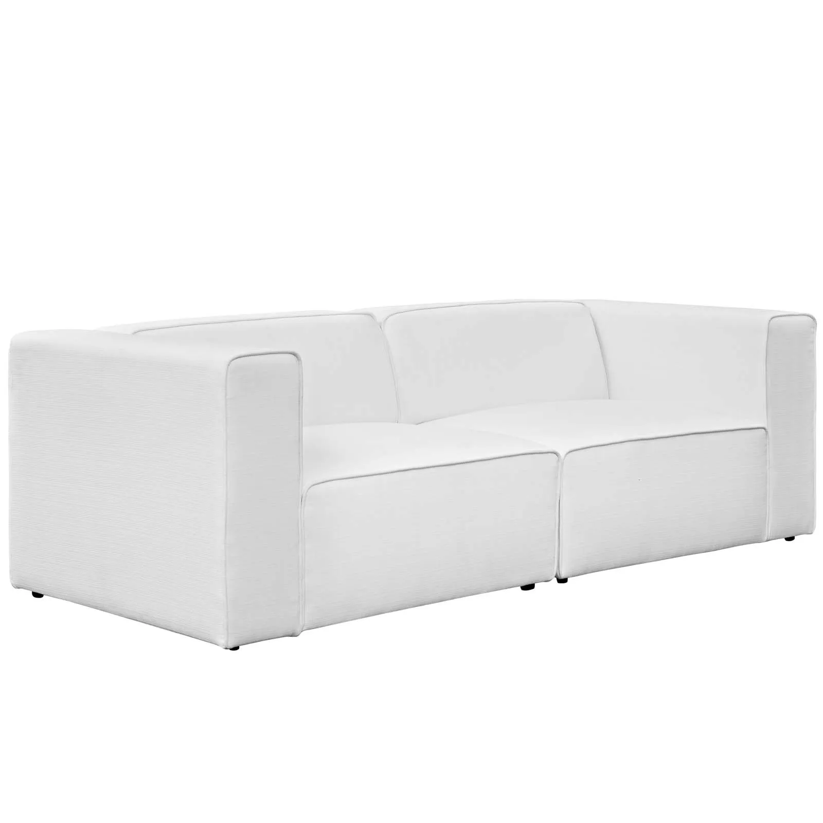 Mingle 2 Piece Upholstered Fabric Sofa 