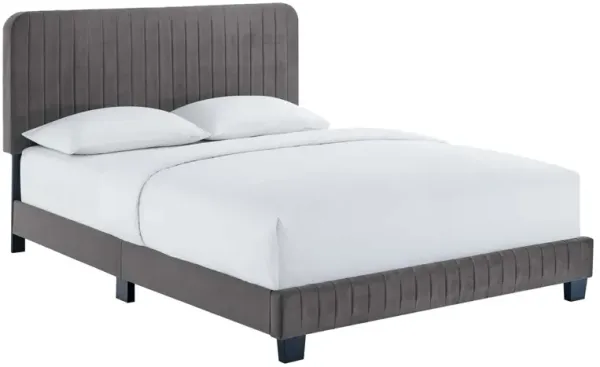 Celine Channel Tufted Twin Platform Bed