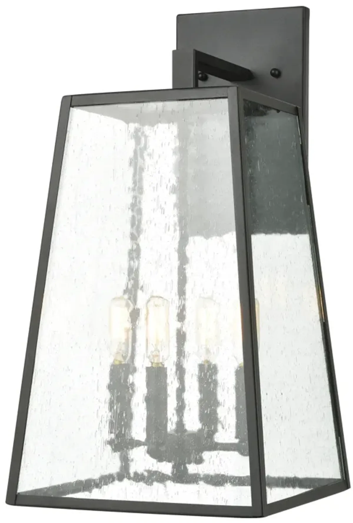 Meditterano 22" High 4-Light Outdoor Sconce - Matte Black